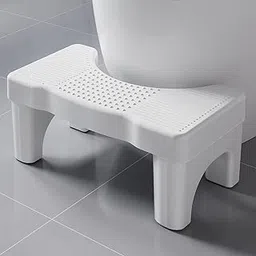 GION Heavy Duty Toilet Potty Stool, Foldable Squatting Poop Foot Stool for Bathroom, Non-Slip Toilet Step Stool Plastic Squat Potty Stool for Adults, 7" Height (1Pcs)-image-68