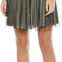 camey Women's Net Spinning Cover Stretch Waist Flared Casual Shorts (Black; Free Size)-picture-49