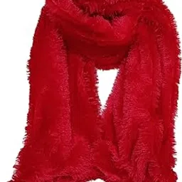 Chhabra Brand Store Girl's And Women's Fashionable Warm 4Sided Fox Fur Wrap Stole/Shawl-image-8
