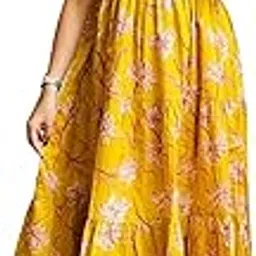 new4u Women Printed Rayon Anarkali Kurta for Girls Regular Wear Long Kurti Gown-picture-11