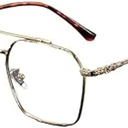 MIPPO® Ultra-Light Double-Beam Metal Glasses for Men Anti-Blue Light Eyewear Big Face Fit Computer Specs-picture-15