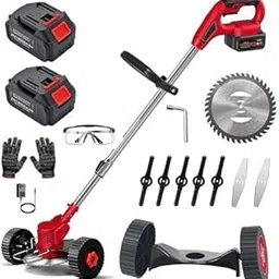 KISHJIG Grass Cutter Machine for Garden, Electric Grass Cutting Machine for Home, Bush Cutter Machine, Weed Cutter Machine, Mower & Trimmer, 3 Blade Types-picture-21