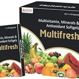 Multifresh Multivitamin,Minerals,Anti Oxidant Soft Gelatin Capsule For Compete Health Managment (5 strips, 50 capsules)-picture-43