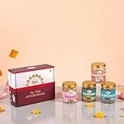 Dietfest Select Dry Fruit Gift Box 100g each Almonds Cashews Raisins 80g Salted Pistachios -Gift Box Perfect for Festive Celebration and Gifting -Deepawali Diwali Gift for Friends & Family/Bhai Dooj-picture-21