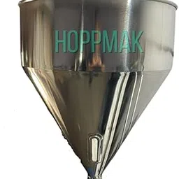 HOPPMAK - Stainless Steel Hopper 25 Kg Capacity | Industrial Storage & Feeding Hopper | SS 304 Construction for Food, Pharma & Plastic Use | Durable & Easy to Clean-picture-14