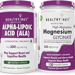 HealthyHey Nutrition Alpha Lipoic Acid 60 capsules & Magnesium Glycinate 120 capsules-picture-31