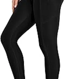 attraco Swim Tights for Women Long Swim Leggings Swim Pants Rash Guard Pants Black S-picture-10