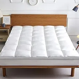 COMFORT BOOST Extra Thick Mattress Topper. All Season Cooling Bed Topper. 400TC, Down Alternative Fill, 21” Deep Pocket (Full)-picture-40