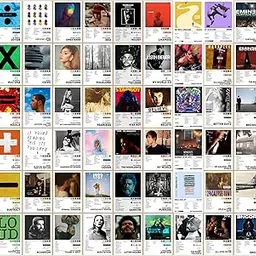 Pack of 54 English Songs Posters – Music Cards | Iconic Singers, Albums & Song Art | Wall Decor for Music Lovers, Glue Dots included, 6X4 Inches Size-picture-39