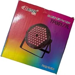 Baisen RGB E27 Stage Par Light -DJ Light with Remote Control | UV 6in1 Color Changing Disco Lights for Home,Birthday Party,Disco Show,Diwali Lights,Events | DMX Feature Sync with Music(60 Led)-picture-39