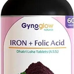 GYNOGLOW NATURALS Iron Folic Acid Tablets With Iron & Vitamin Support - Pack of 2-picture-11