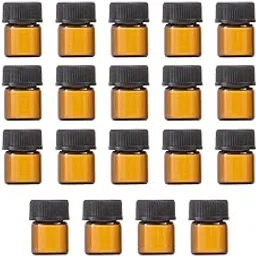 25x Empty Glass Bottles with Inner Stopper Mini Empty for Perfume Storage 1ml|Health & Beauty | Bath & Body | Travel Bottles & Containers-image-19