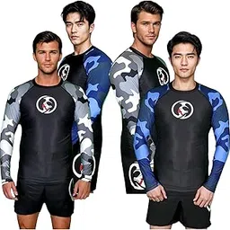 kombat usa Full Sleeve Rash Guard KC Ocean & Snow|Mens Thermal Long Sleeve Shirt| Compression Shirt|Thermal Long Sleeve Shirt-picture-47