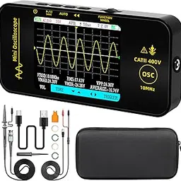 BSIDE Handheld Digital Oscilloscope 3.2” TFT LCD Scope Tester, 10MHz Bandwidth with 48MSa/s Sampling Rate, Potable Automotive Oscilloscope with Auto/Nomal/Single Trigger for Audio Amplifier Hobbyist-picture-22