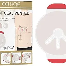 LOOM TREE® 10Pcs Chest Seal Vented Adhesive Wound Dressings Reliable Wound Care | Health Care | First Aid | Bandages, Gauze & Dressings-image-11