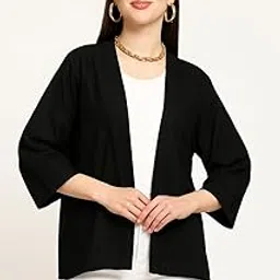 ke kanhaexports KE KANHA EXPORTS Shrugs for Women Stylish | Cover up on Jeans Tops for Women | Western Beach Outfits | Summer Clothes | Kimono-picture-51