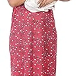 anglina Women's Hosiery Cotton, Nursing, Feeding, Maternity Nighty - Zip Opening at Bust - Before and After Baby Multipurpose Night Dress (Article No:WSR-45)-picture-48