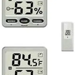 SAI INDER KALA® 2 Digital 8-Channel Wireless Thermo-Hygrometer Console with 1 Remote Sensor-picture-10