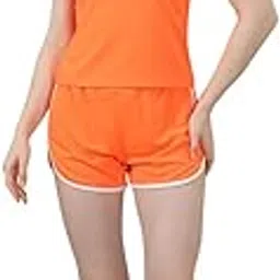 easy shot Women's Fluorescent Co-ord Set | Stylish Top & Shorts for Casual, Nightwear & Activewear image 1