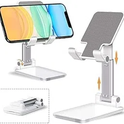 BLAXSTOC ZX-67 Premium Smart Foldable Tabletop Mobile Stand for Table and Bed & Office use Height Adjustable Universal Phone Holder for All Smartphones & Tablet- ( Combo Pack Offer )-picture-23