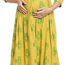 true shape Maternity Dresses for Women Cotton | Stylish Feeding Anarkali Kurta with Dual Nursing Zippers in Viscose Rayon for Pre & Post Partum-picture-51