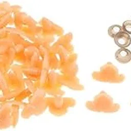ATORSE 100 Pieces DIY Triangle Safety Nose with Washers for Bear Doll 12x17mm Flesh-picture-40