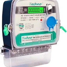 AC three phase four wire energy meter for accurate power measurement | ideal for industrial and commercial applications | durable kwh monitoring device with display|14 image 1