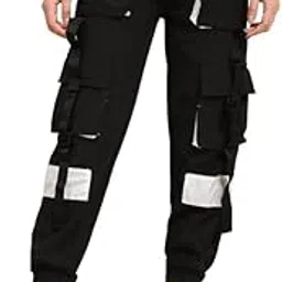 ameeha Midnight Runner Women's Cargo Joggers with Pockets, for Running, Hiking, Biking-picture-18