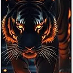 Car Pillar Sticker Tiger for Car Door Pillar Stylish Exterior Sticker Decor Pack of 2 (8 x 20 Inch) (Wild Tiger)-picture-30