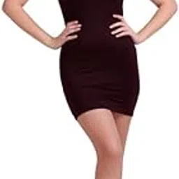 Women's Bodycon Mini Dress – Sleeveless Scoop Neck Slim Fit Casual Tank Dress for Party, Club Soft Stretch Fabric-image-12