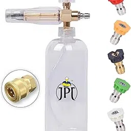 JPT Heavy Duty Professional Foam Canon Snow Lance With 5 Pcs Spray Nozzle Set Compatible With JPT Starq Agaro Shakti image 1