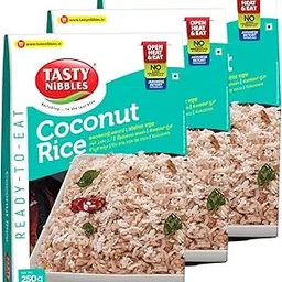 Tasty Nibbles Ready to Eat Coconut Rice 250g x3 (Pack of 3)-picture-65