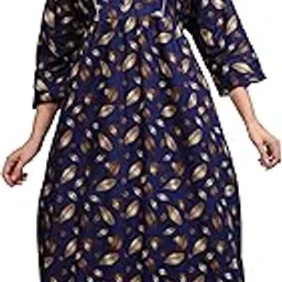 hargun night wear HARGUN Cotton Full Sleeves Nightgown for Women, Floral Print, Full Length-picture-29