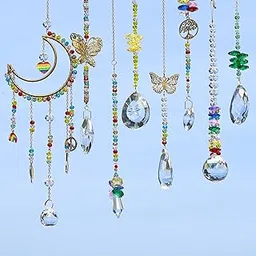 JADVY 740 Pcs DIY Crystal Sun Catchers Indoor Window, Hanging Prism Suncatcher for Window, Colorful DIY Suncatcher Kit, Glass Crystal Alloy Accessories Sun Catcher Crafts for Adult, DIY Gifts for Mom-picture-50