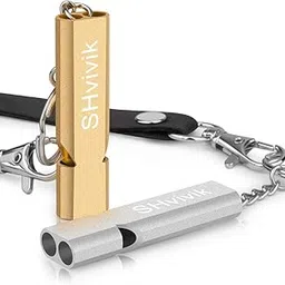 Anzerbao Emergency Whistle, 2PCS Safety Survival Whistles with Lanyard Keychain, High Pitch Double Tubes for Outdoor Hiking Camping Hunting Fishing Boating-image-63