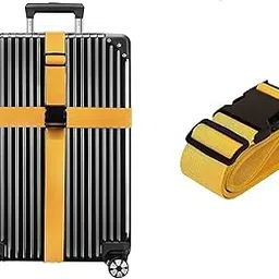 Dayalu Luggage Strap for Suitcases, Straps Belts for Trolleys and All Kind of Luggages (1, Yellow)-picture-52