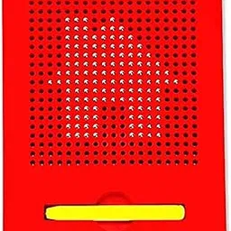 Magnetic Drawing Pad with Stylus Pen & 10 Pattern Card | Magnet for Kids - Metal Bals | Erasable Doodle Writing Board | Random Color - 380 Magnets | Sketch Pands for Kid/Child image 1