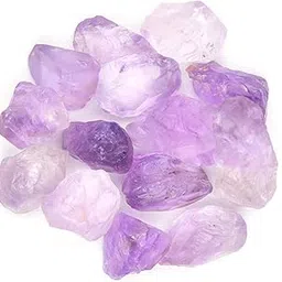 artattention Natural Pink Amethyst Rough Stone - Raw Gemstone - Authentic Raw - Reiki Healing 7 Chakra Rough Stone 20 Gram-picture-50