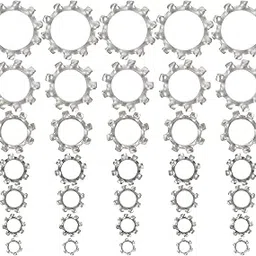 280pcs Locking External Tooth Washer Washers Serrated Star Lock Washer Washers Fasteners External Tooth Serrated Washer Sawx Stainless Steel Jagged-picture-24