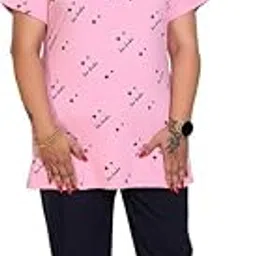 love london leggings Love London Plus Size Night Suit for Women Cotton | Plus Size Cord Set for Women Soft Fabric Sleepwear Top Pajama Set | Reinforced Stitched Nightwear Set-picture-18