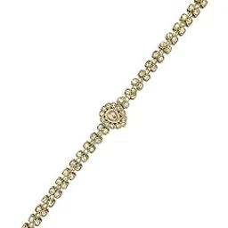 femmibella Gold Plated Stone Studded Matha Patti For Women and Girls-picture-11