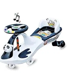 JoyRide Kid's Swing Wiggle Twist & Go Scooter Panda Car Ride On- Multicolor-picture-25