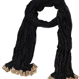 7.45221e+12 Women's Solid Silk Dupatta (TBAM_Black_Free Size)-picture-36