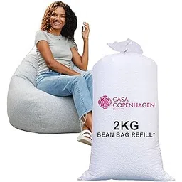 Casa Copenhagen Premium Virgin Grade Thermocol Balls Refill for Pillows, Sofa, Bean Bags, Soft Toys & Beans for Bean Bag Refill 2 kg (White)-picture-15