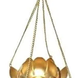 Metal Lotus Hanging Tealight Candle Holder, Pack of 1-picture-16