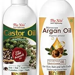 Premium Castor Oil 100 ML + Moroccan Argan 200 ML (Combo of 2 Bottle) (300 ML)-picture-17