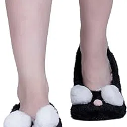 dollar Women Anti-Slip Super Elastic Cotton Indoor Outdoor Floor Slipper Causal No Show Fur Slipper Socks In (Pack of 1)-picture-10