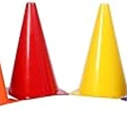 Craze Kick Cones Set | Space Marker | Agility Soccer Cones for Training Football Hockey Fitness Sports Field Cone, 6 inch (24)-picture-55