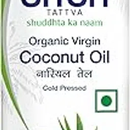 Sri Sri Tattva Organic Virgin Coconut Oil, 100ml - Cold Pressed, Natural, Pure Coconut Oil for Healthy Hair and Skin Care - Suitable for Cooking image 1