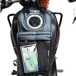 Sahara Seats Compatible with Harley 440X Half Pocket Tank Cover with Mobile Holder-image-12